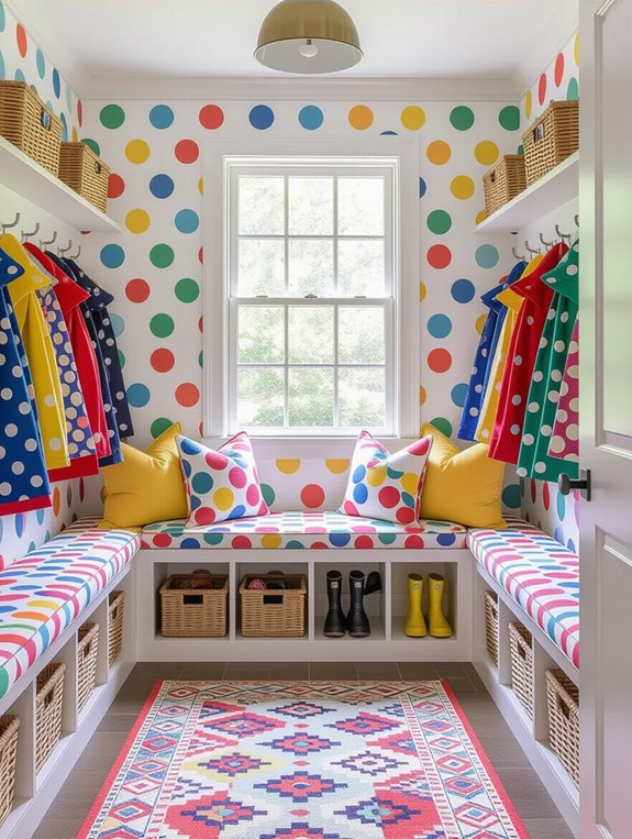 whimsical polka dot decor
