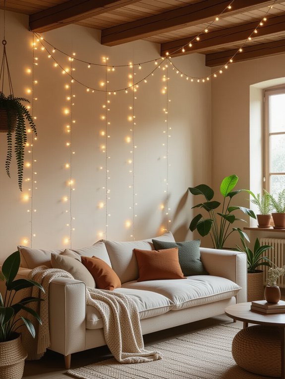 whimsical string light decor