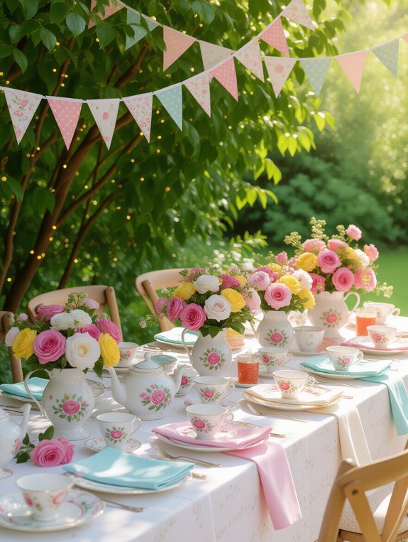 whimsical themed tea party invitations