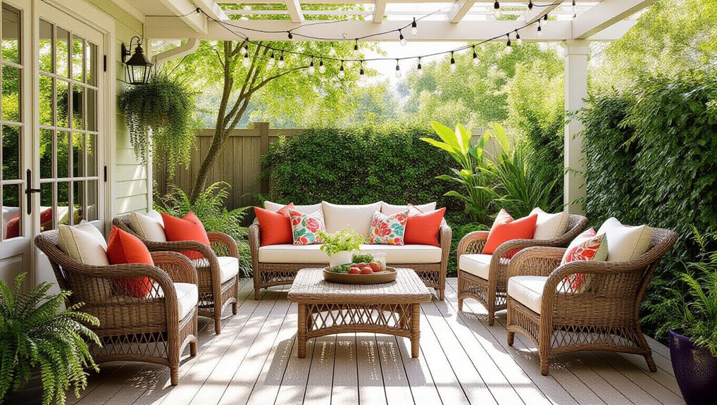 wicker patio furniture transformations