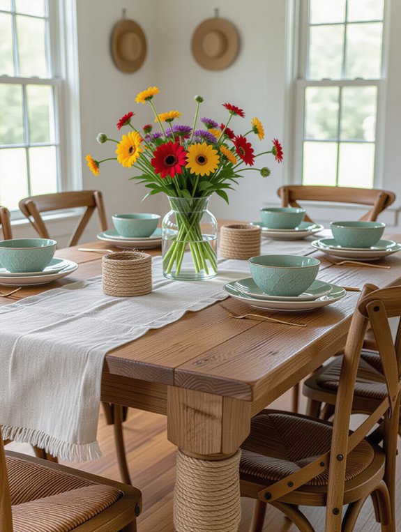 wrap table with twine