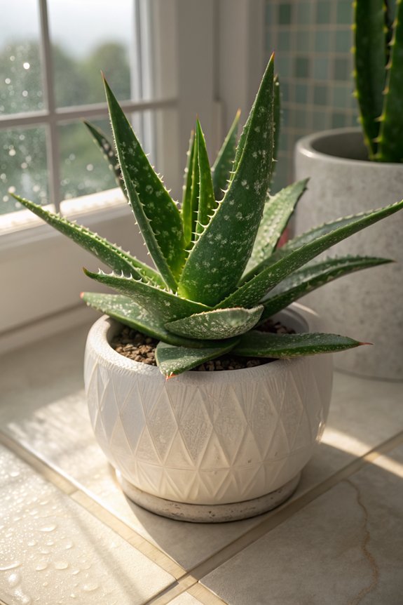 aloe vera practical bathroom plant