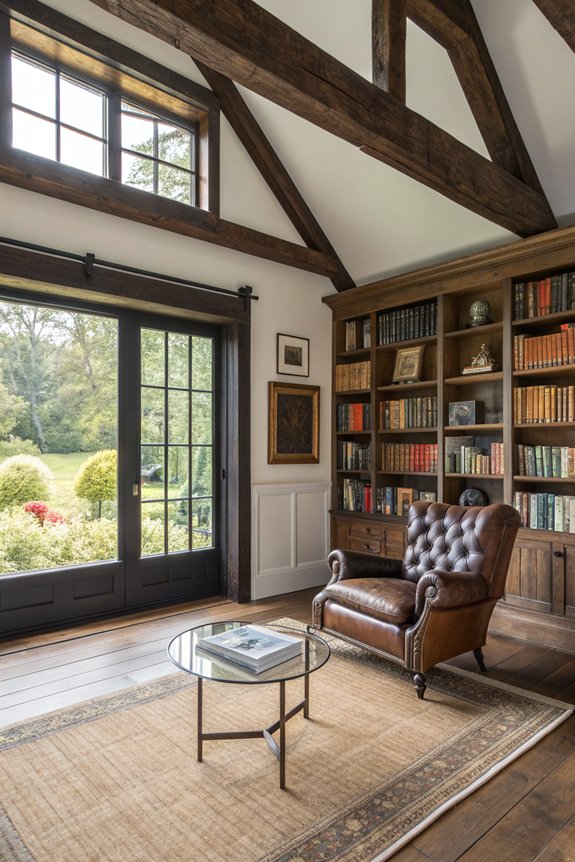 antique decor enhances library