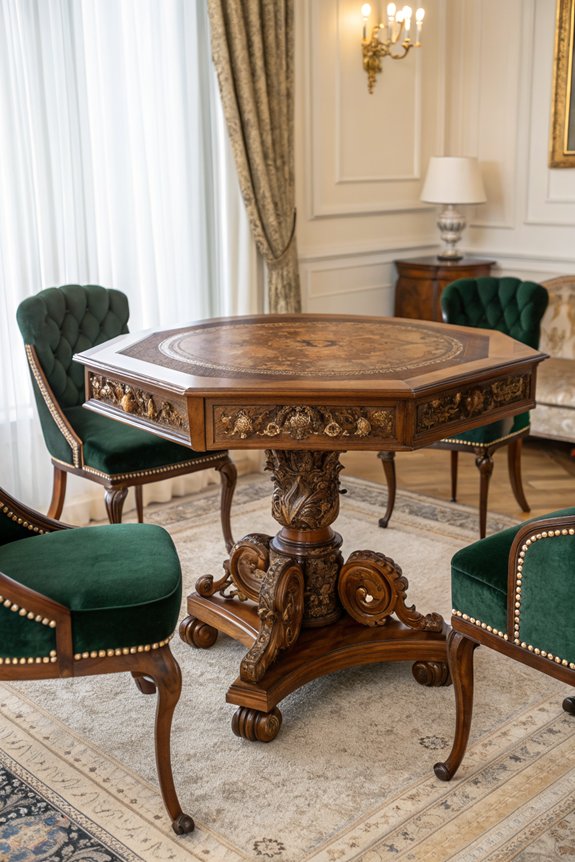 antique game tables elegance
