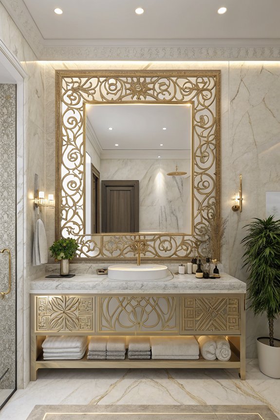 artistic mirrors elevate bathrooms