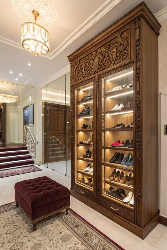 artistic shoe display arrangements