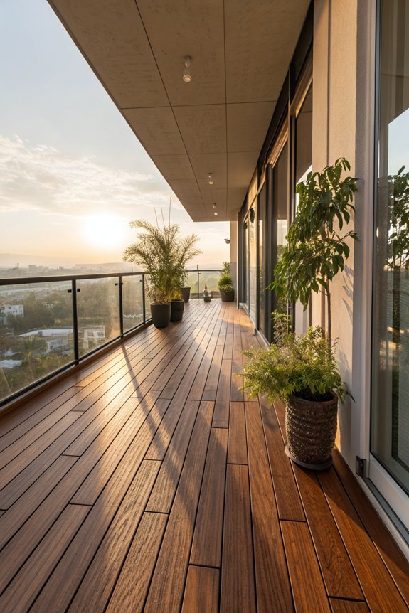balcony wooden flooring options