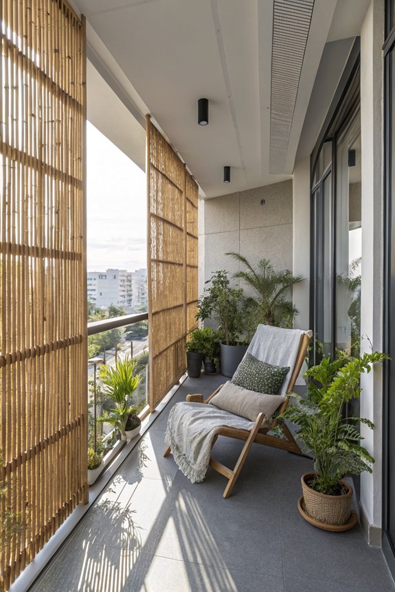 bamboo screens enhance privacy