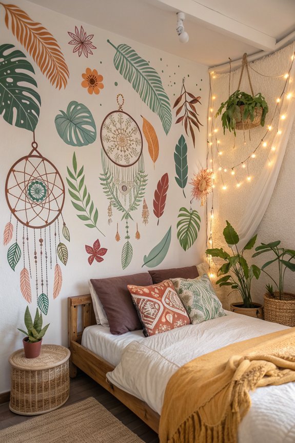 bohemian wall sticker decor