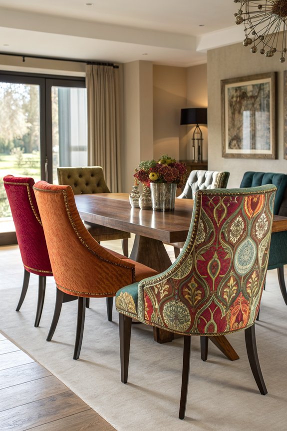 bold colors and patterns