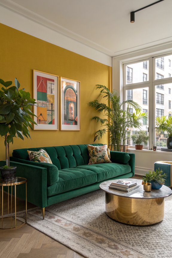 bold colors transform living room