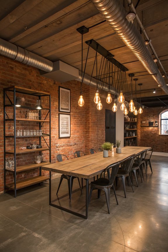 bold industrial lighting choices