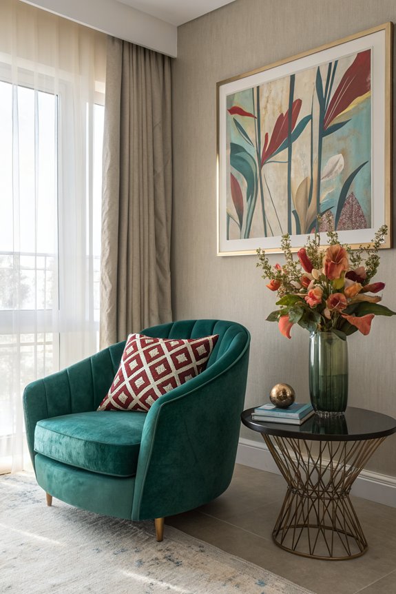 bold statement pieces enhance