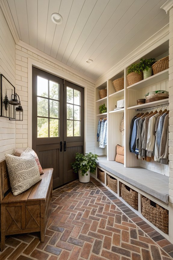 brick floor design ideas