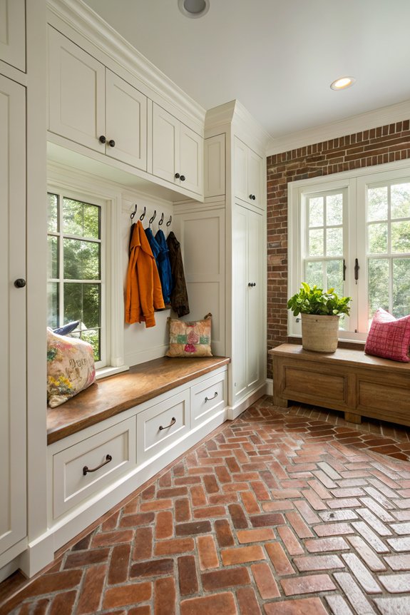 brick floor design ideas