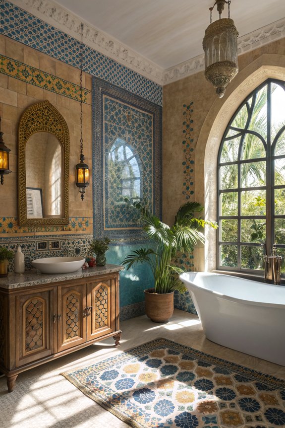budget moroccan bathroom makeover