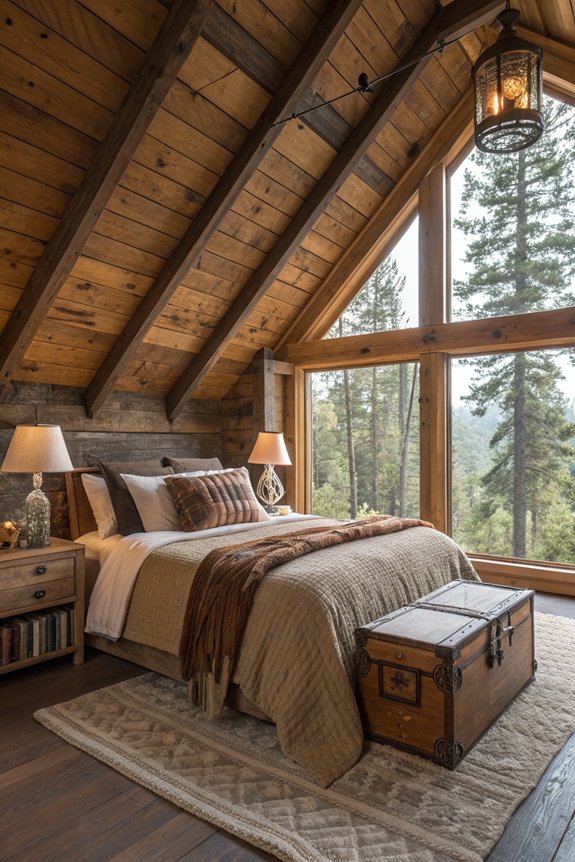 cabin inspired loft design elements