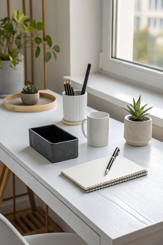 calm focused minimalist workspace