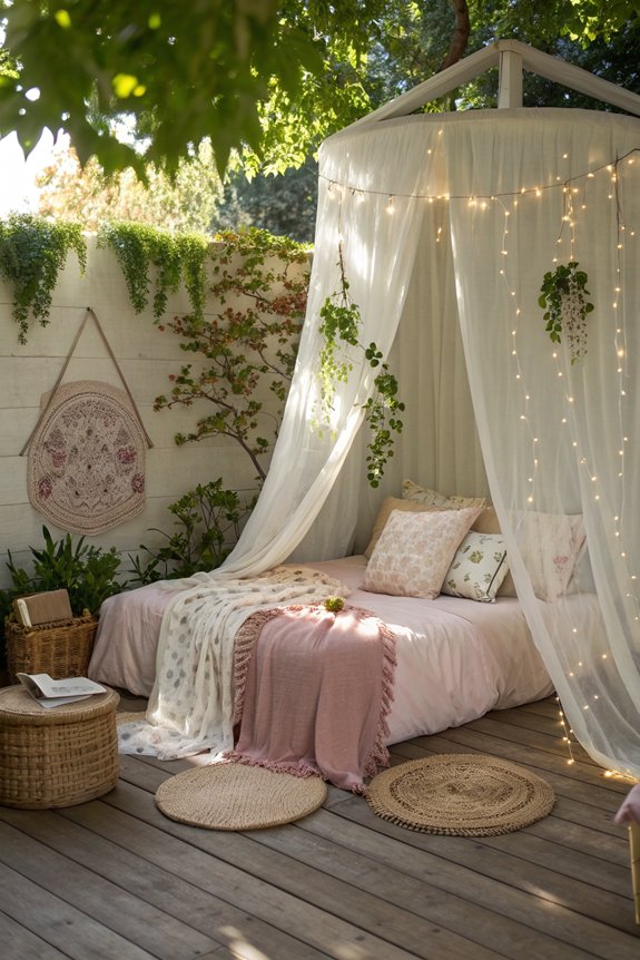 canopy bed for relaxation