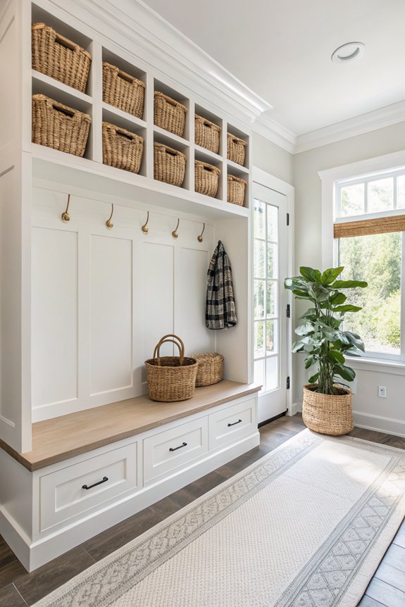ceiling storage for organization