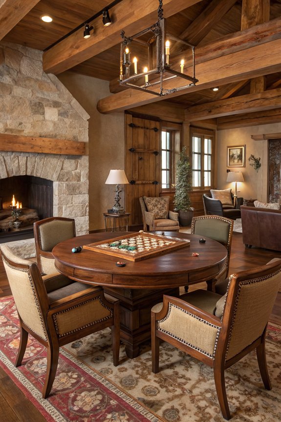 charming rustic game tables