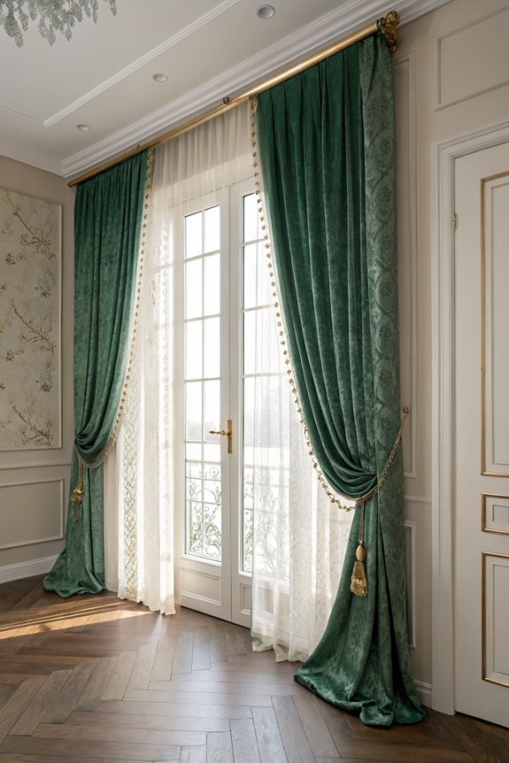 charming versatile curtain doors
