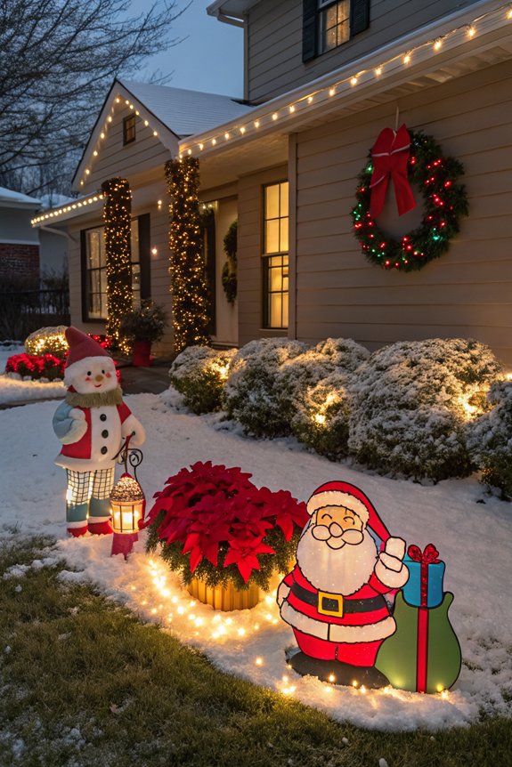 cheerful santa claus decorations
