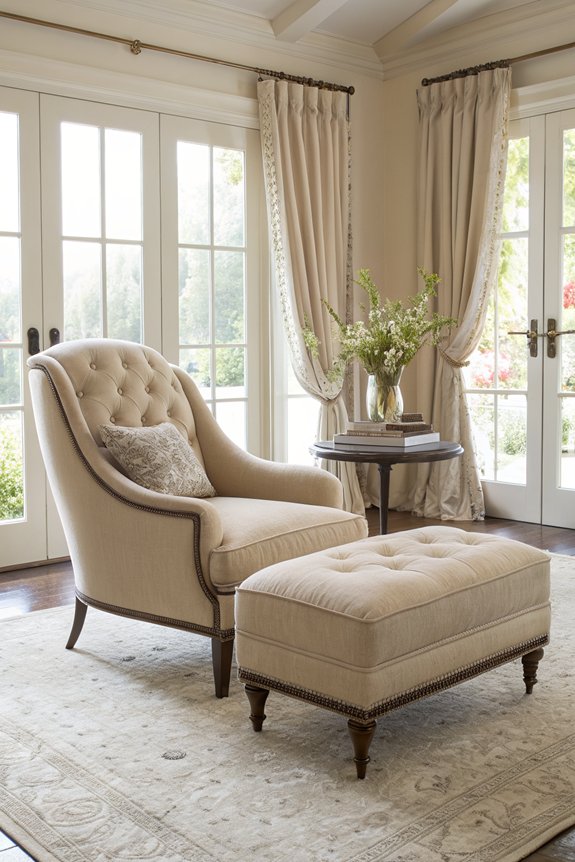 chic chaise lounge pairing