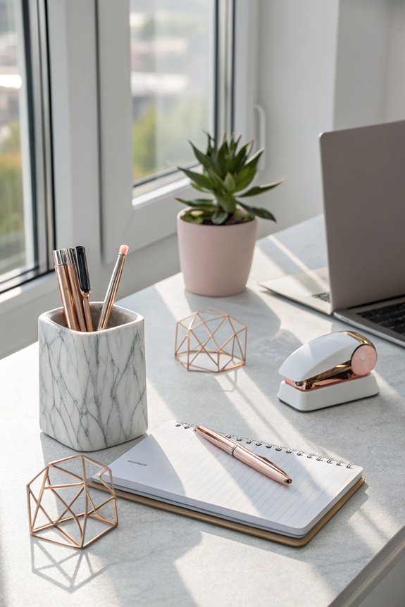 chic desk organization essentials