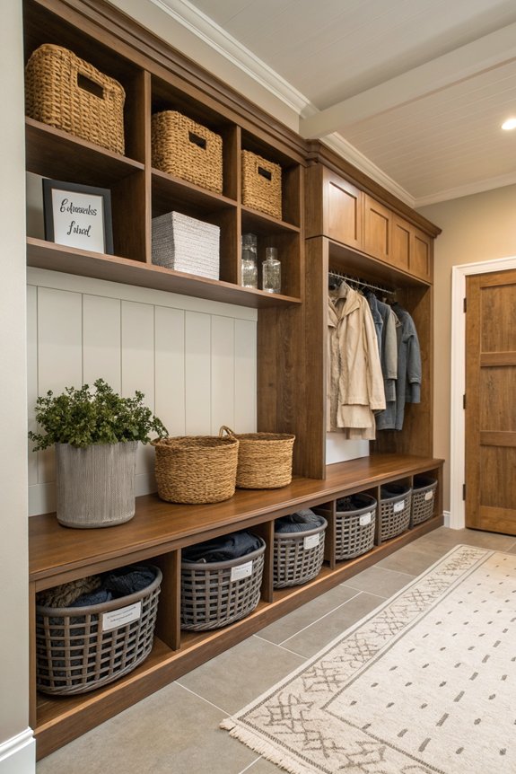 chic organization with baskets