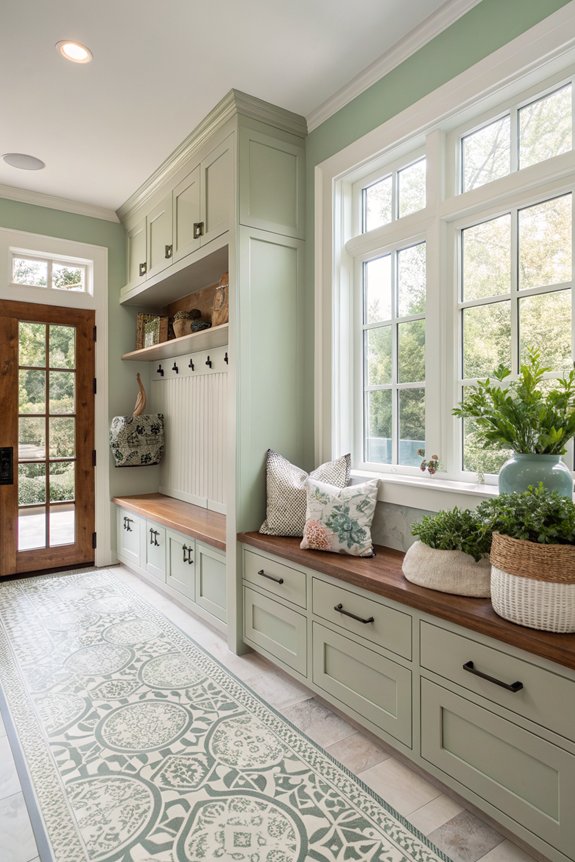 choosing mudroom color palette