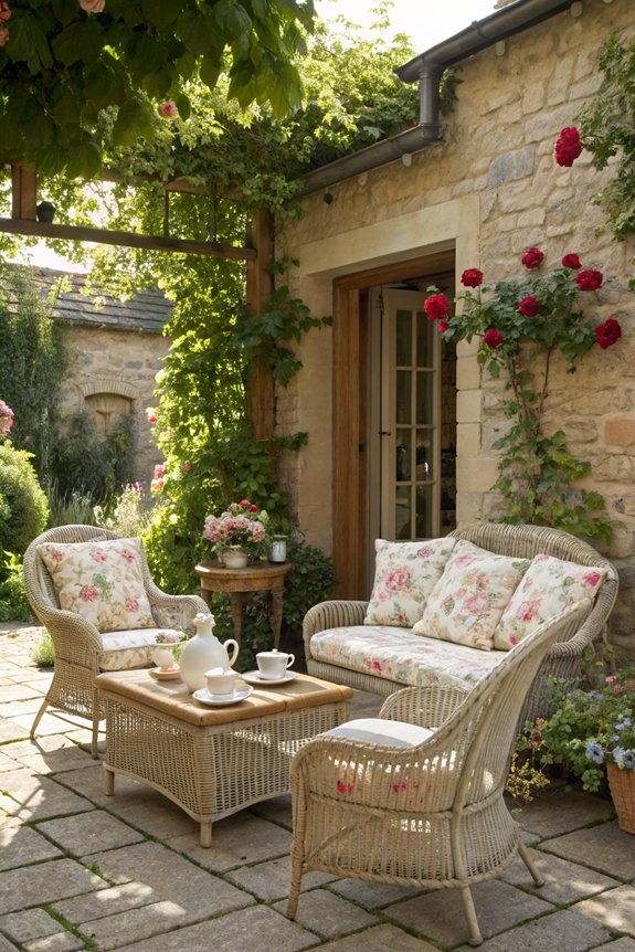 classic wicker patio furniture