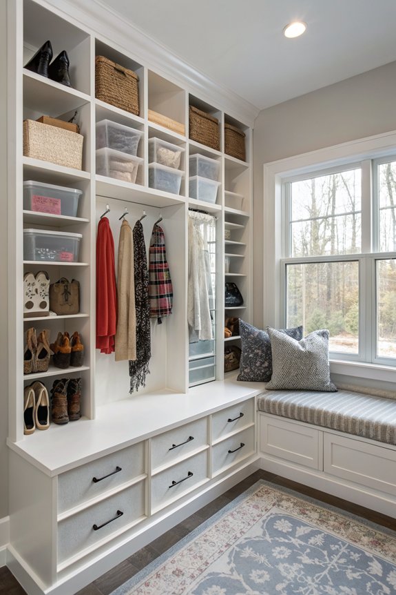 clear containers enhance organization