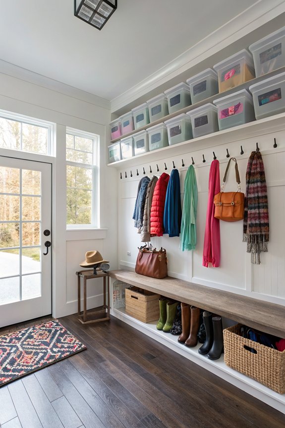 clear containers enhance organization