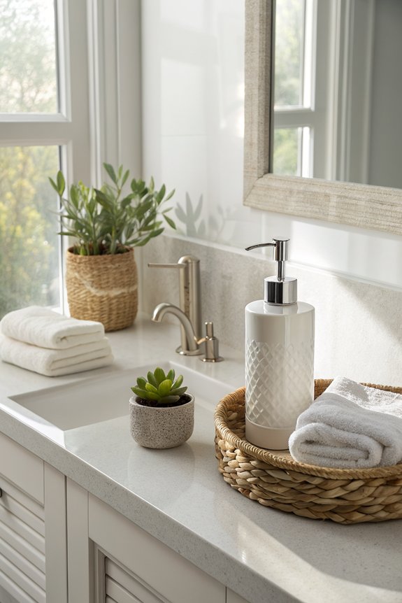 clutter free minimalist bathroom