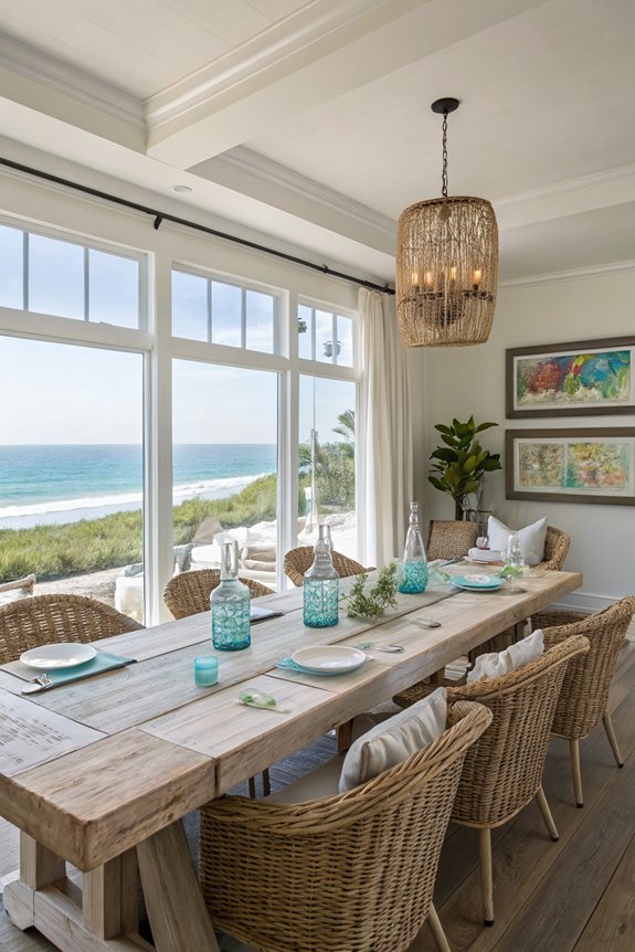 coastal artwork for dining