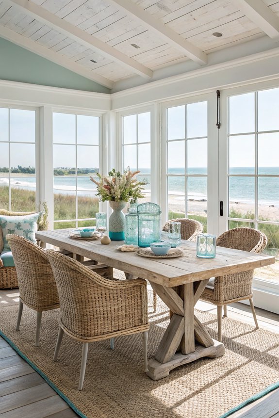 coastal charm with natural materials