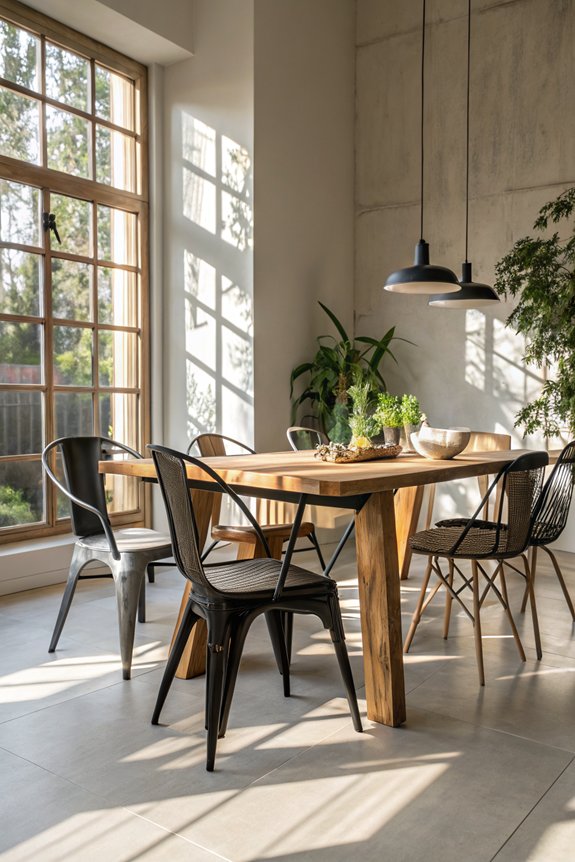 cohesive dining space design