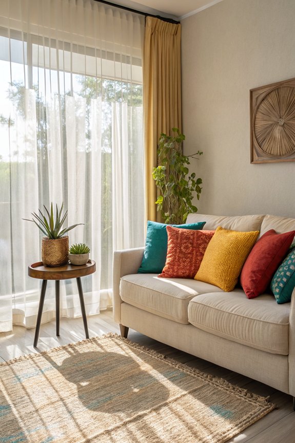 colorful pillows for style