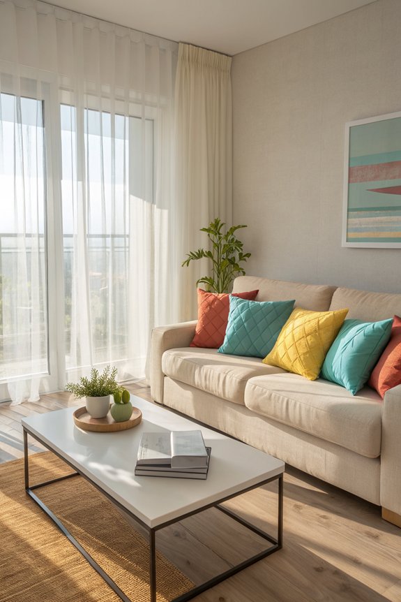 colorful pillows refresh decor