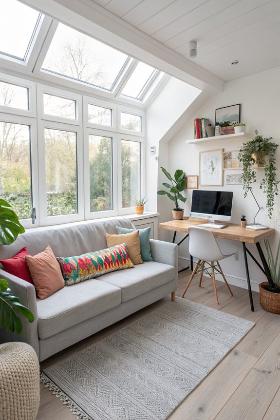 comfortable couch boosts productivity