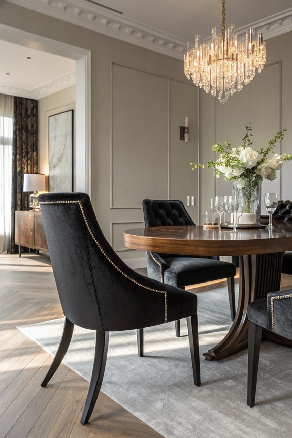 comfortable elegant dining chairs