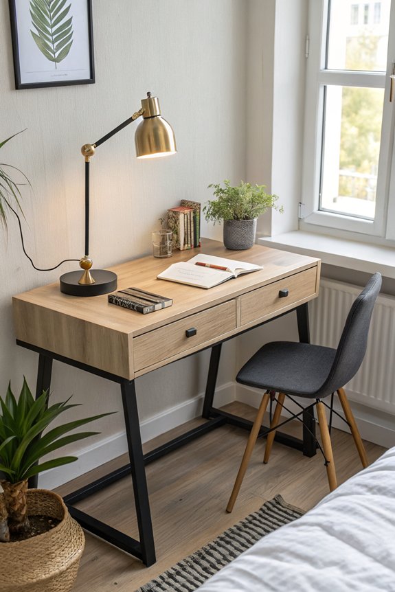 compact and functional workspace