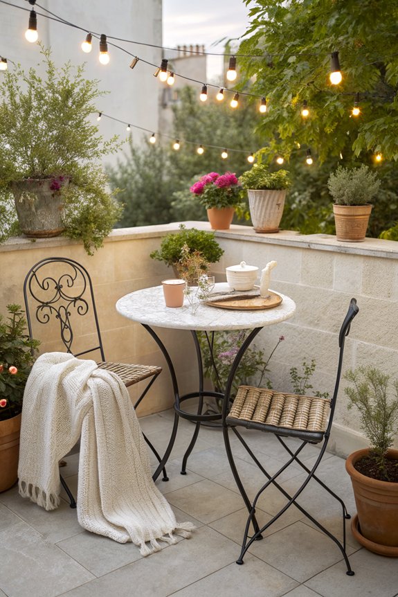 compact bistro set benefits