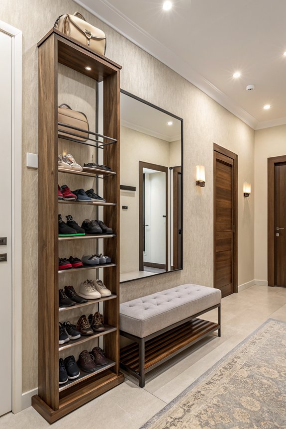 compact foyer shoe solutions
