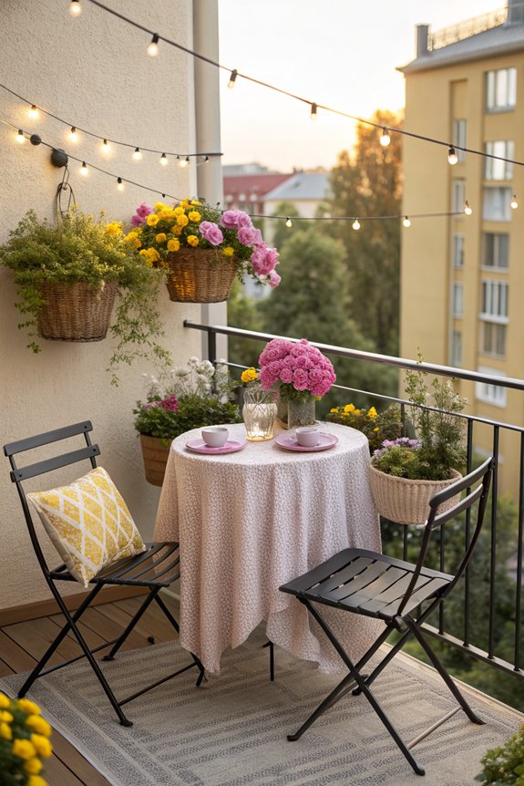 compact outdoor dining set