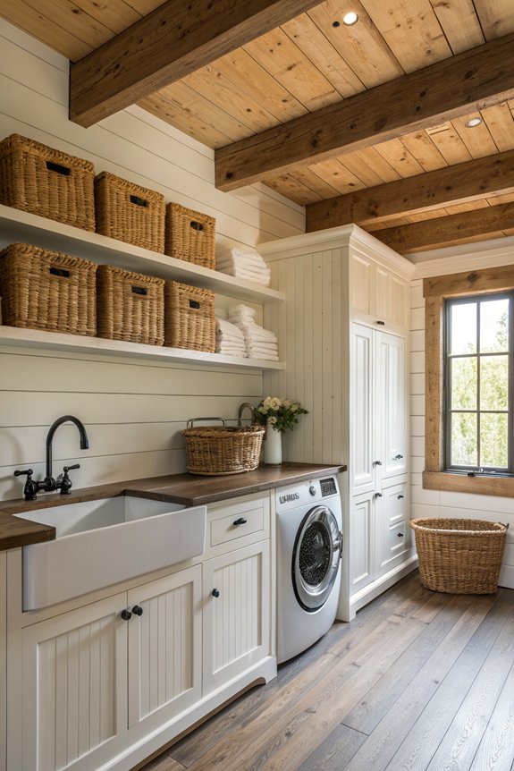 conceal laundry appliances effectively