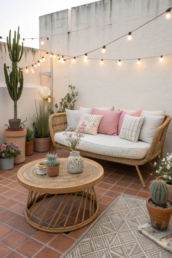 consistent themed patio decor