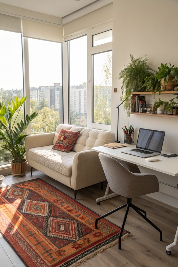 couch positioning enhances productivity