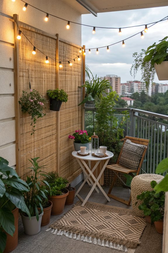 cozy balcony privacy solutions